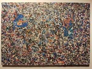300x225 Jackson Pollock Style Original Expressionism Art Painting - Original Pollock Painting