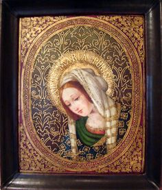 236x277 Virgin Mary Original Oil Painting - Original Virgin Mary Painting