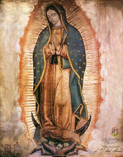 420x538 El De La Virgen De Guadalupe De Mother Mary, Virgin - Original Virgin Mary Painting