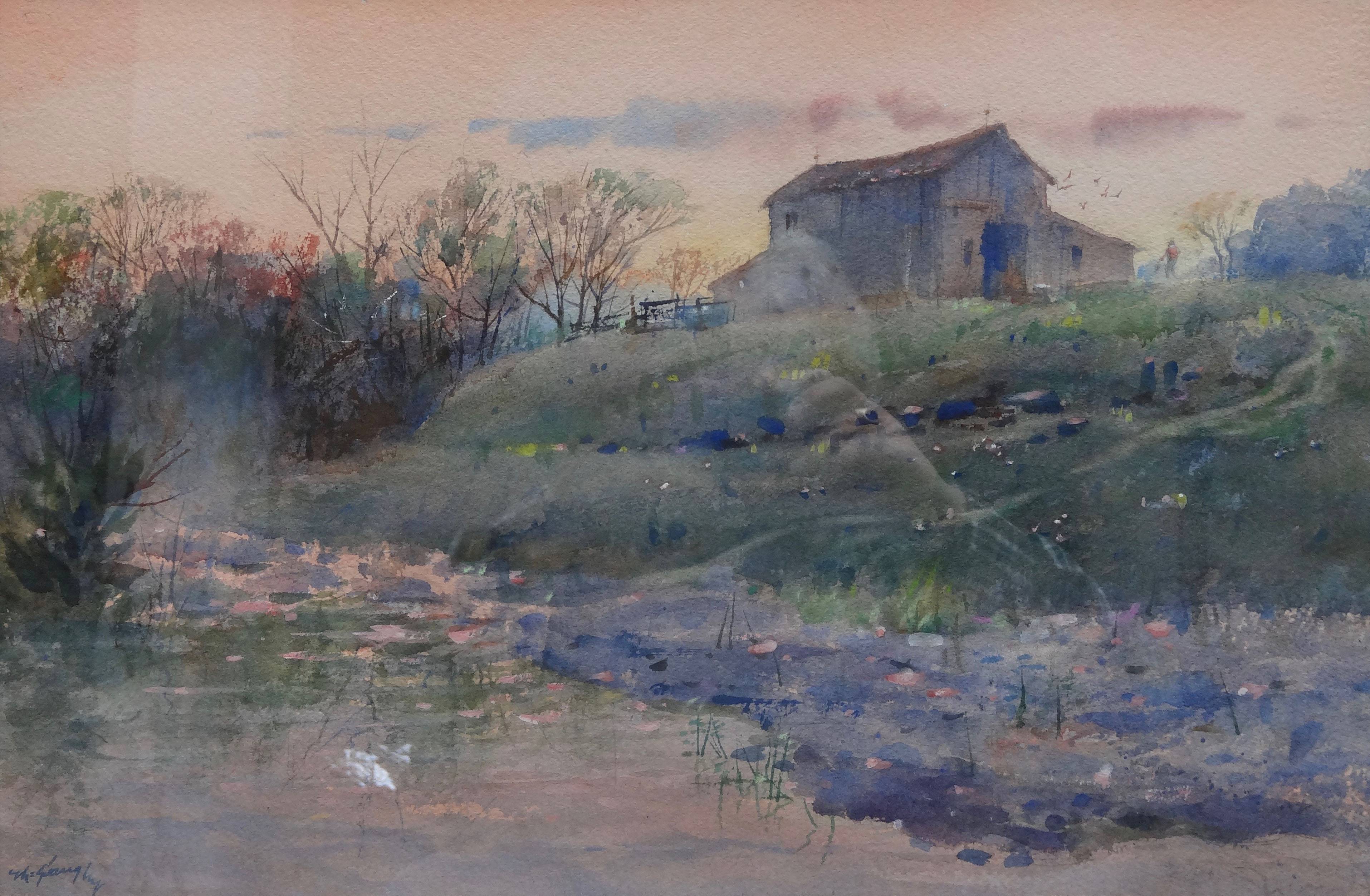 3830x2505 Original Outdoor Hunting Watercolor Paintings And Prints - Original Watercolor Painting Prices