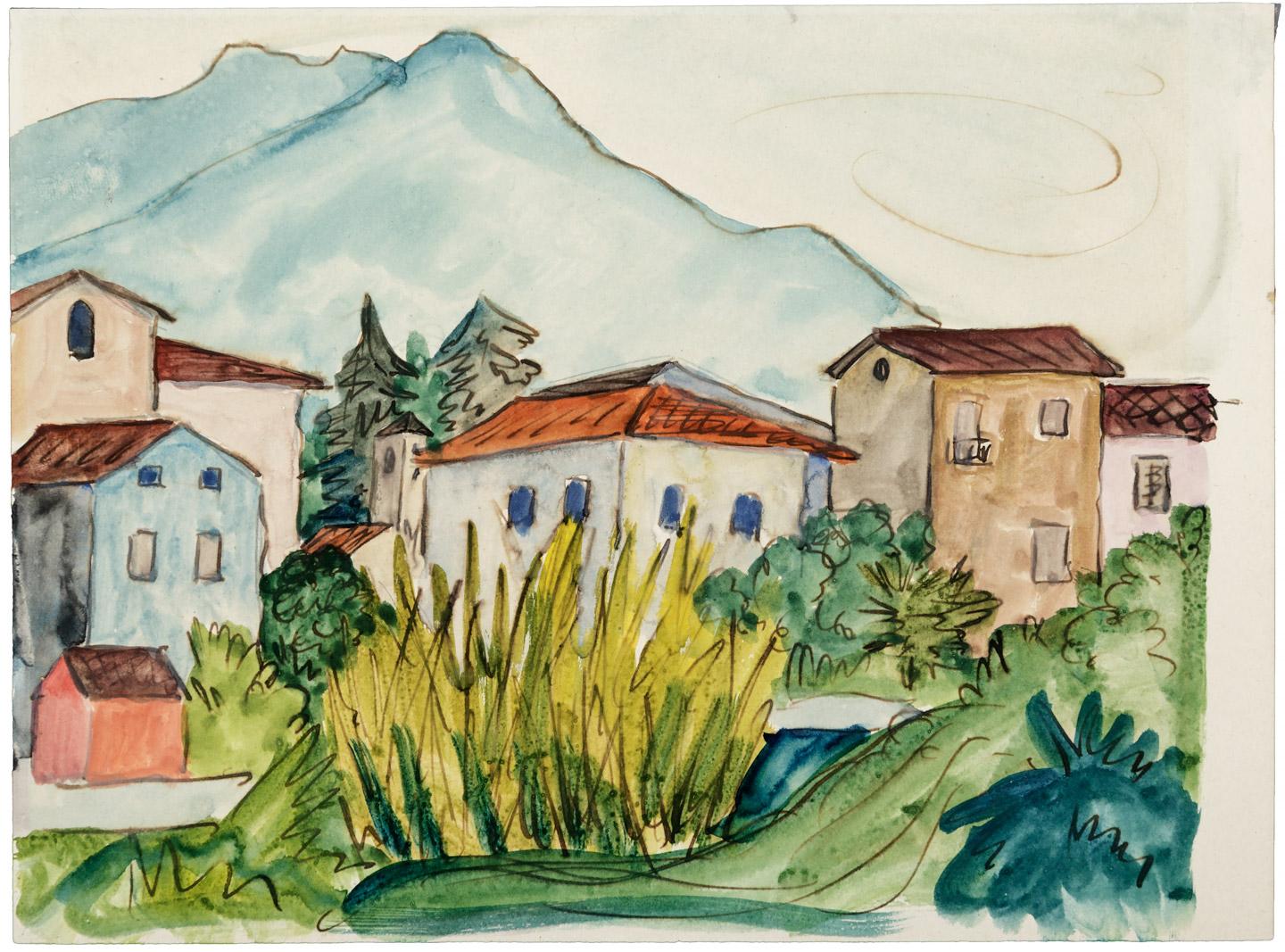 1440x1067 Original Watercolor Painting By Hermann Hesse - Original Watercolor Painting Prices