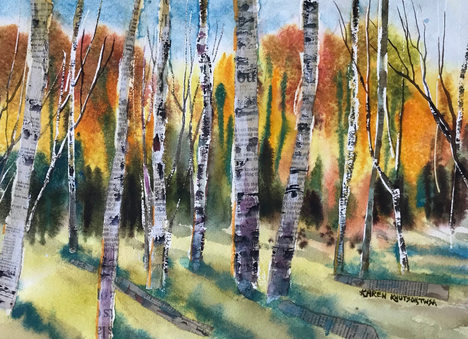 1600x1159 Wild About Painting By Karen Knutson 2017 - Original Watercolor Painting Prices