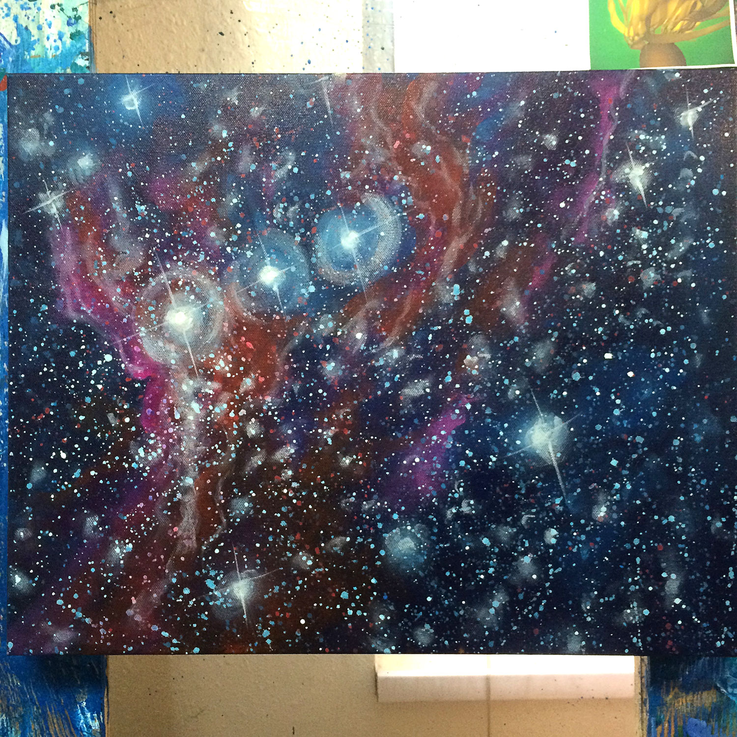 1500x1500 Orion In The Woods Landscape Of Stars - Orion Constellation Painting