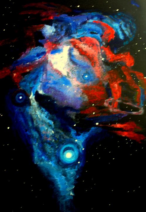 498x720 Orion In The Dark - Orion Constellation Painting