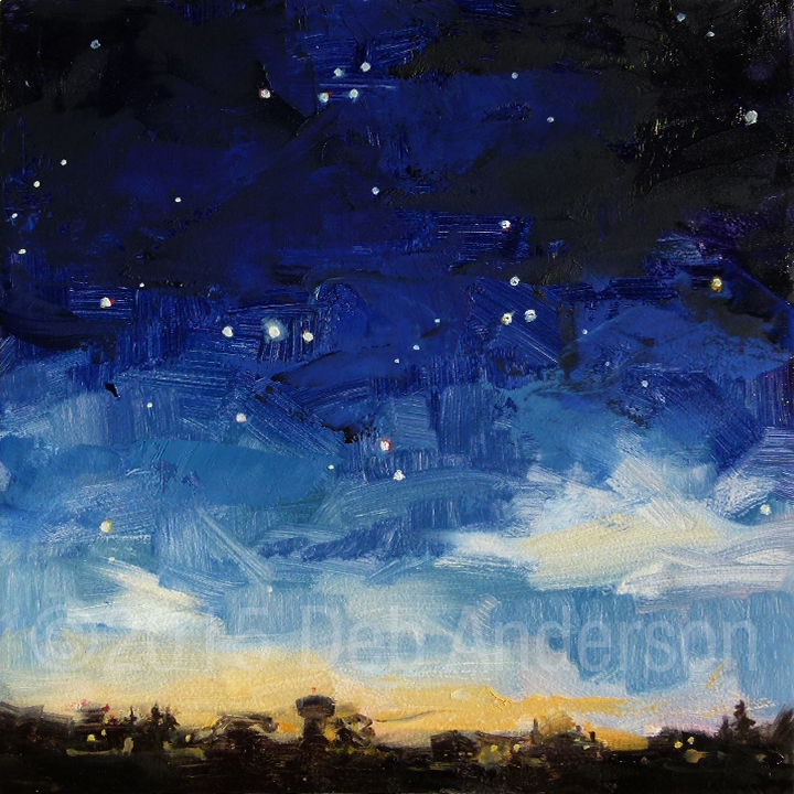 720x720 Stars Deb Anderson, Painting - Orion Constellation Painting