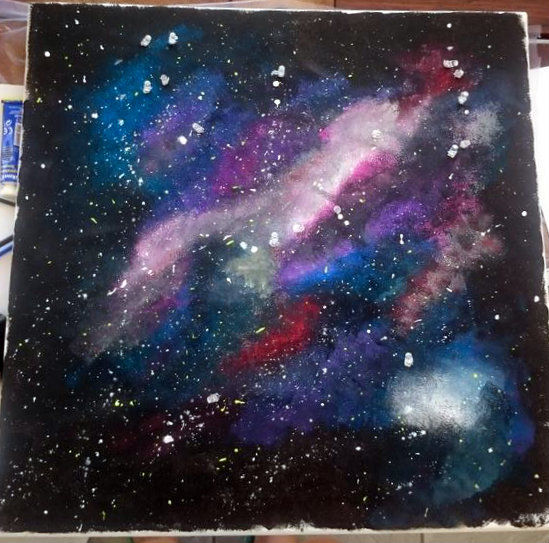 549x543 Led Constellation Canvas 4 Steps (With Pictures) - Orion Constellation Painting