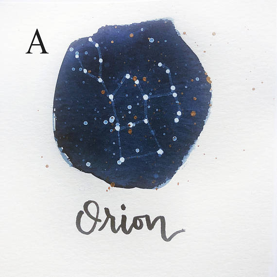 570x570 Orion Constellation Painting Galaxy Night Sky Stars - Orion Constellation Painting