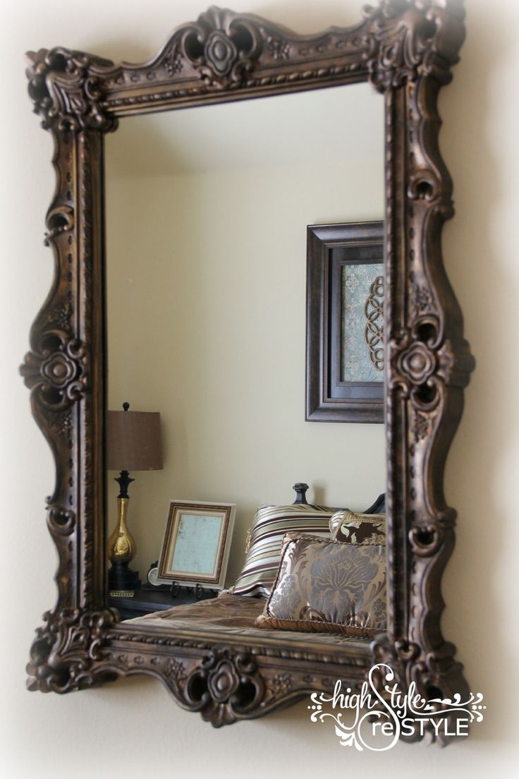 736x1104 How To Update A Mirror With Paint Mirror Mirror - Ornate Painting