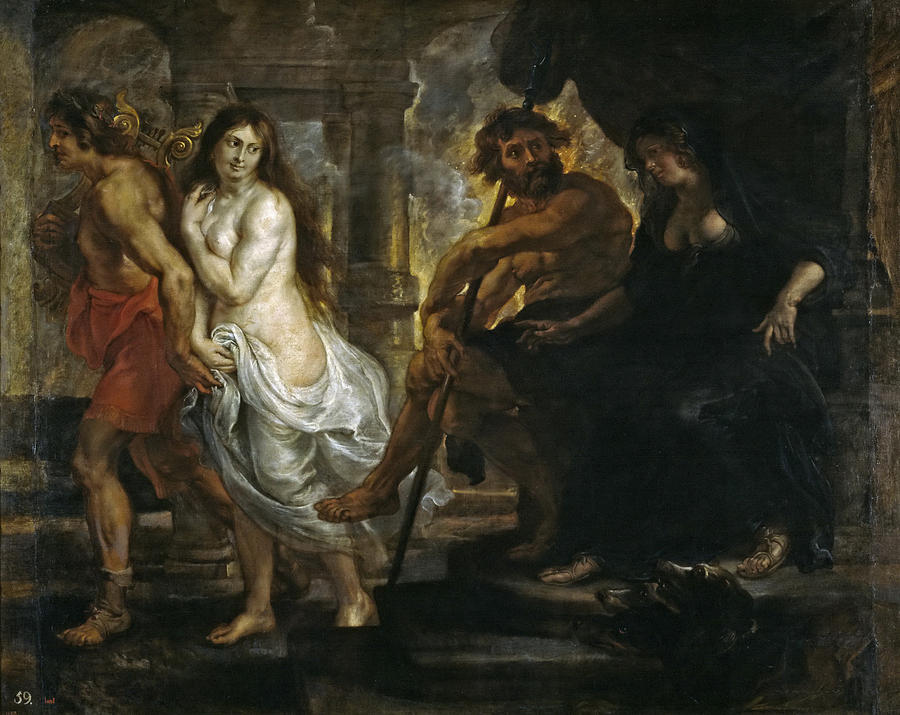 900x715 Orpheus And Eurydice Painting By Peter Paul Rubens And Workshop - Orpheus And Eurydice Painting