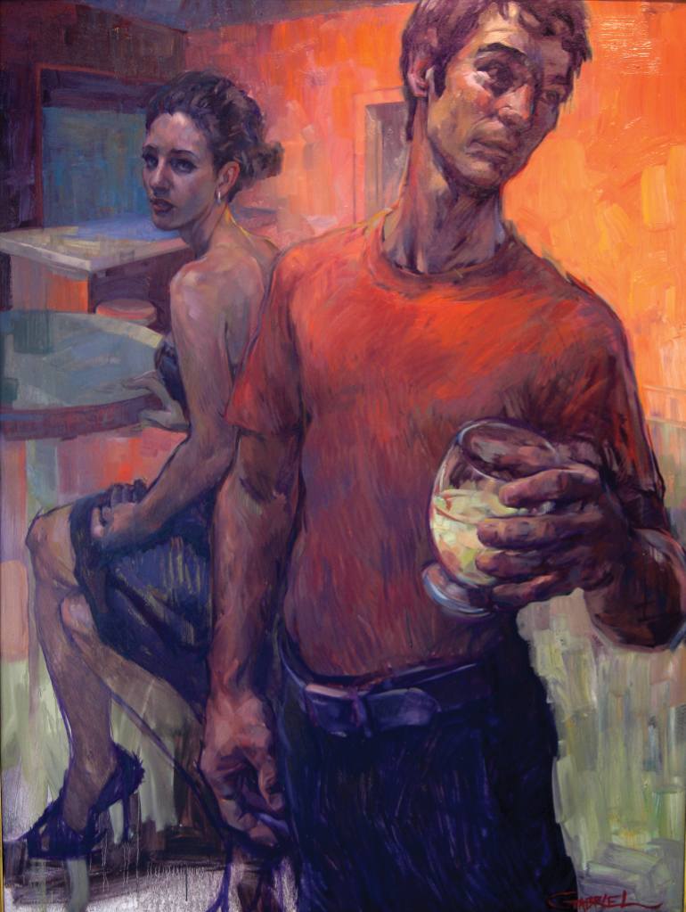 770x1023 Saatchi Art Orpheus And Eurydice Painting By Gabriel Lipper - Orpheus And Eurydice Painting