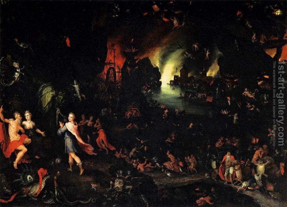 1000x721 Orpheus In The Underworld Jan The Elder Brueghel Reproduction - Orpheus Painting