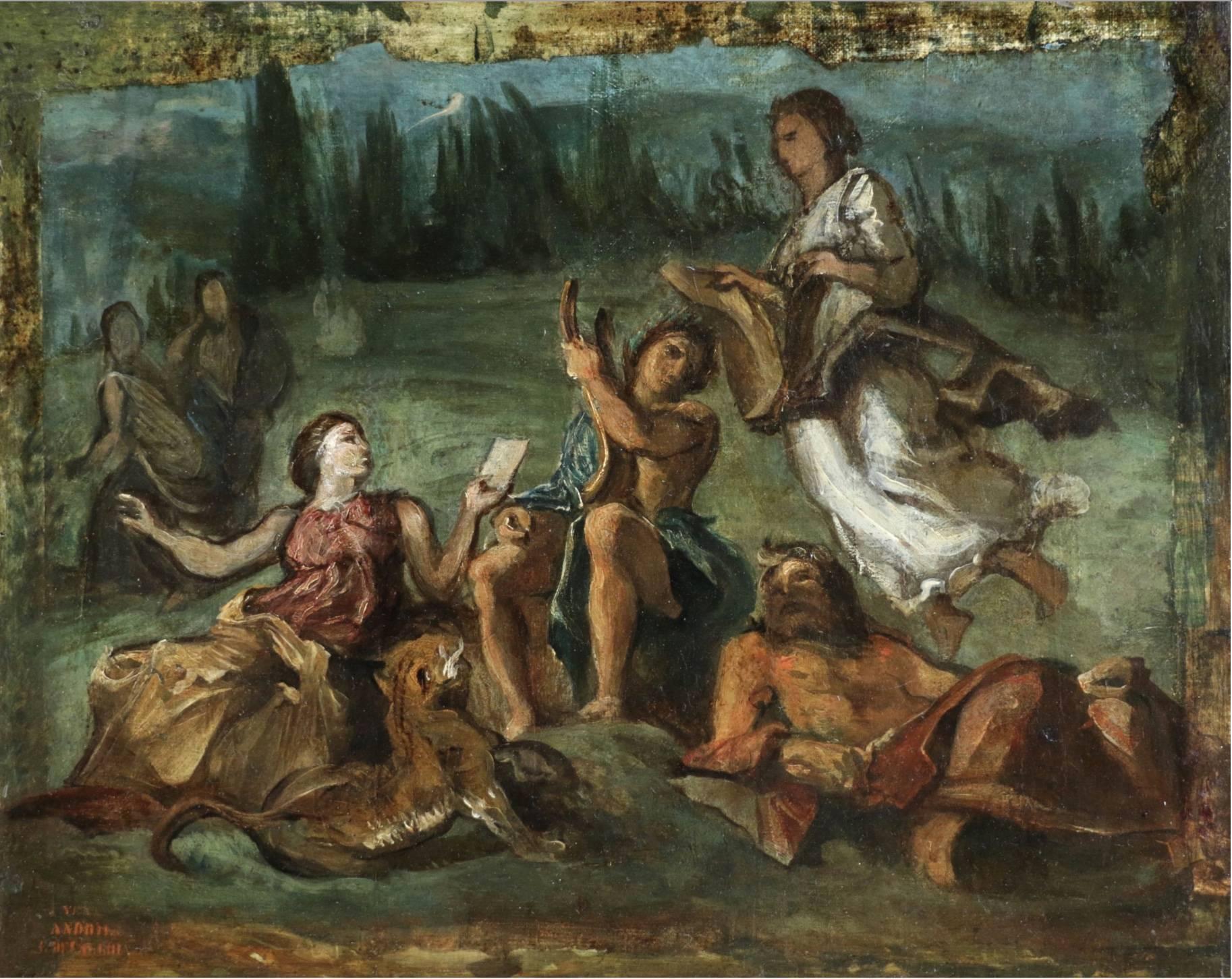 1826x1452 Workshop Of Eugene Delacroix - Orpheus Painting
