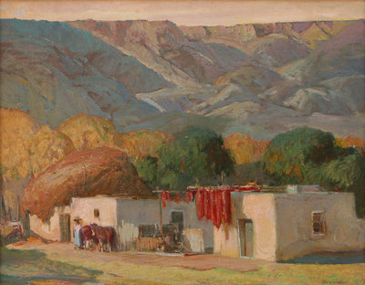 400x312 Oscar Edmund Berninghaus (1874 1952) Biography Medicine Man Gallery - Oscar Painting