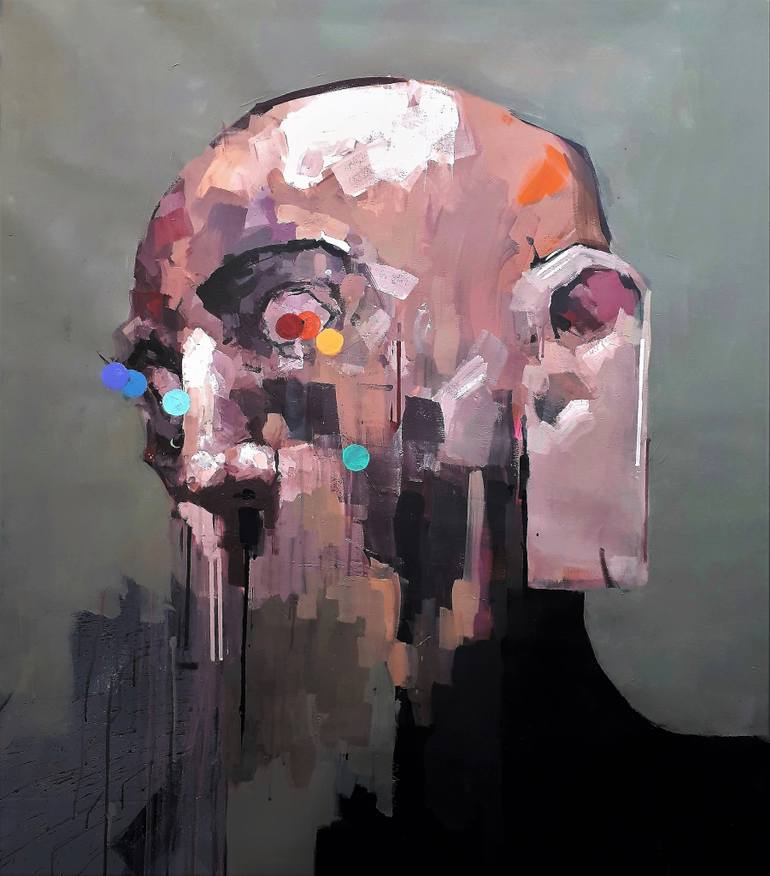 770x876 Saatchi Art Only What We Want To See Painting By Oscar Nin - Oscar Painting