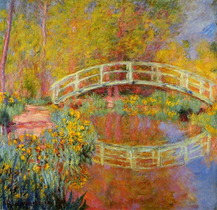 700x677 The Japanese Bridge - Oscar Painting