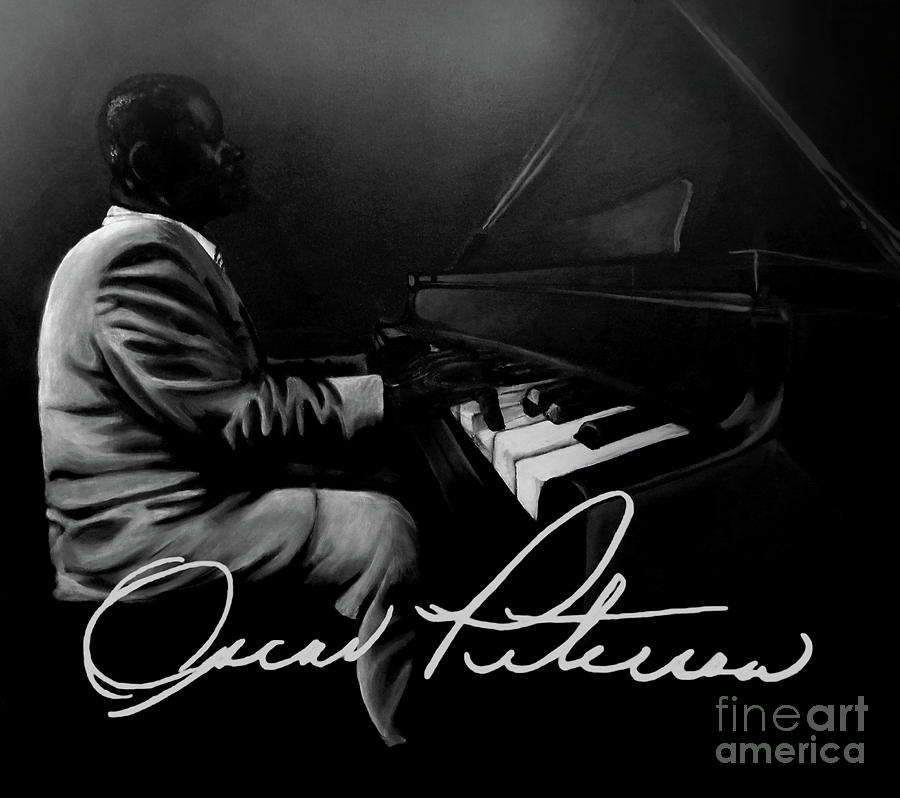 900x798 Oscar Peterson Painting By Tylir Wisdom - Oscar Peterson Painting