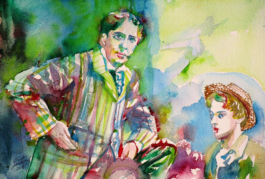 900x608 Oscar Wilde And Bosie - Oscar Wilde Painting