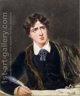 336x400 Portrait Of A Man Writing Possibly Oscar Wilde 1854 1900 F. Fry - Oscar Wilde Painting
