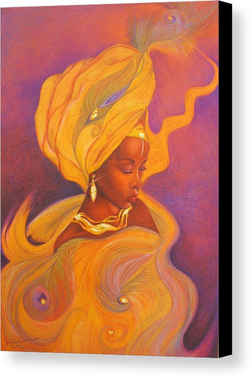 494x740 Oshun Goddess Canvas Print Canvas Art By Bernadett Bagyinka - Oshun Painting