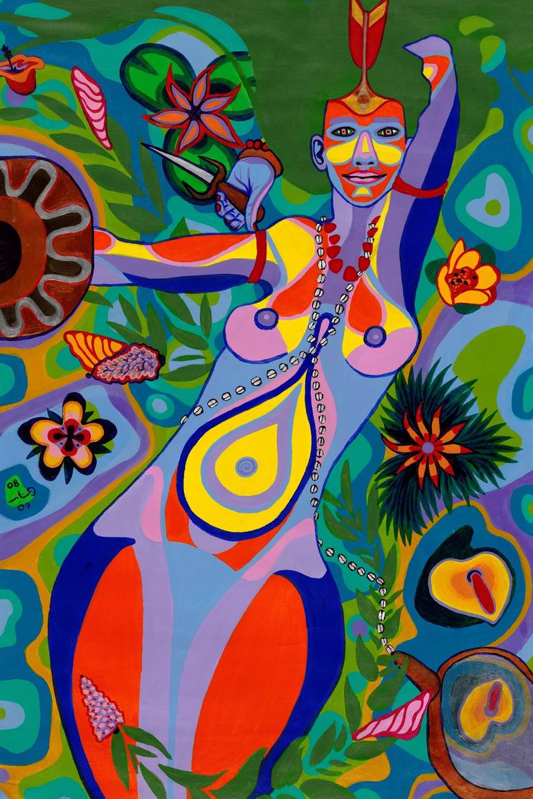 770x1155 Saatchi Art Oshun Painting By Camila Santo - Oshun Painting