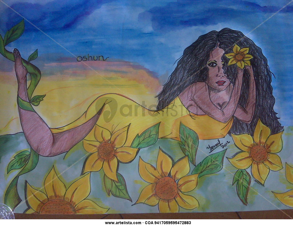 1024x788 Oshun Yova Oya - Oshun Painting