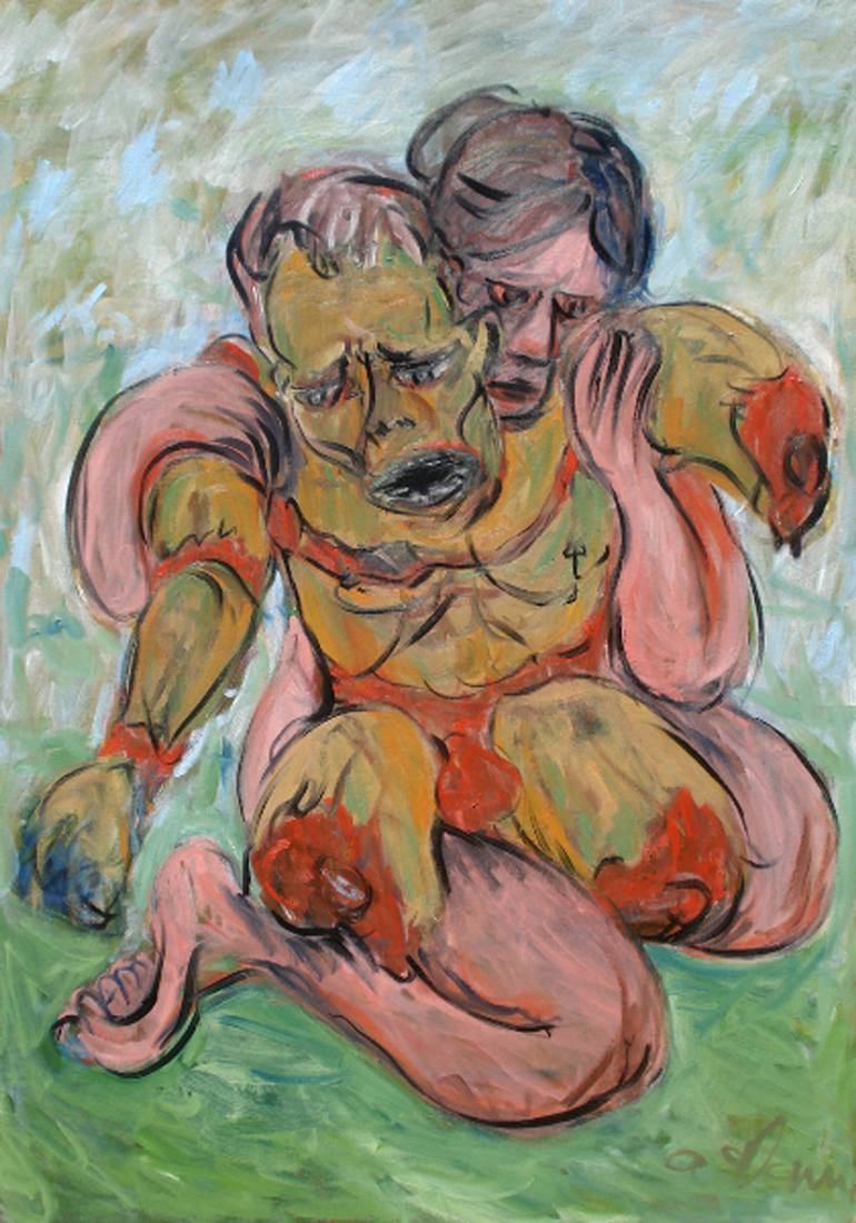 770x1100 Saatchi Art Isis And Osiris Painting By Adam Hyde - Osiris And Isis Painting