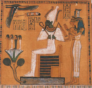 320x306 The Story Of Isis And Osiris (Egyptian Mythology) Stories - Osiris And Isis Painting