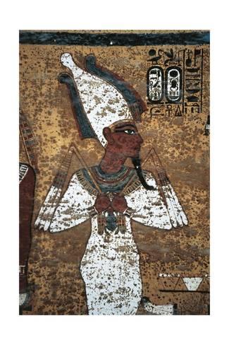 325x488 Mural Painting Of Pharaoh Before Osiris, On Burial Chamber - Osiris Painting