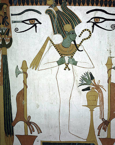 397x500 Egypt, Thebes, Tomb Of Senedjem, Wall Painting Of Osiris, - Osiris Painting