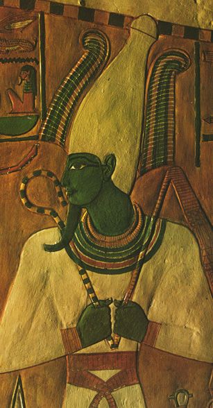 307x588 God Osiris .first Chamber Nefertari's Tomb. Done - Osiris Painting