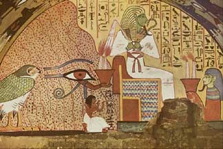 324x216 Wall Paintings Of Man Before Osiris - Osiris Painting