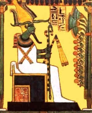 300x369 Egyptian Gods Art - Osiris Painting