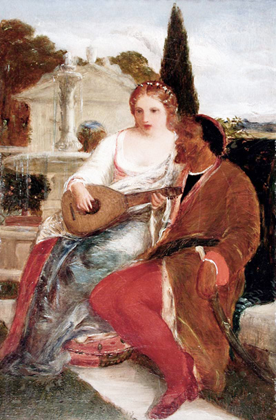 400x609 James Clarke Hook Website - Othello And Desdemona Painting