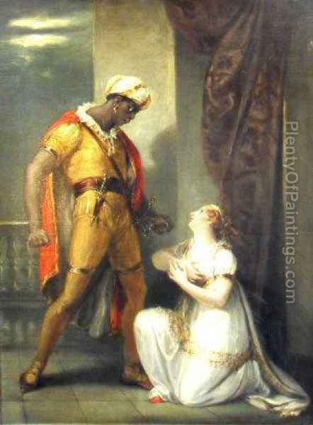 442x600 Othello And Desdemona Oil Painting Reproduction By William - Othello And Desdemona Painting
