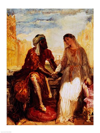 324x432 Othello And Desdemona In Venice, 1850 Fine Art Print By Theodore - Othello And Desdemona Painting