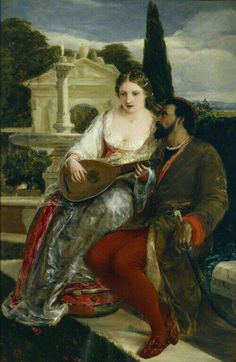 236x362 Othello And Desdemona In Venice. - Othello And Desdemona Painting