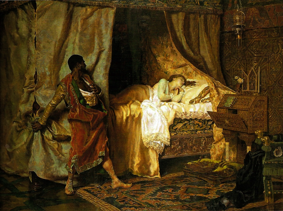 950x711 Fileotelo E - Othello And Desdemona Painting