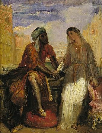338x440 Othello And Desdemona In Venice. - Othello Painting
