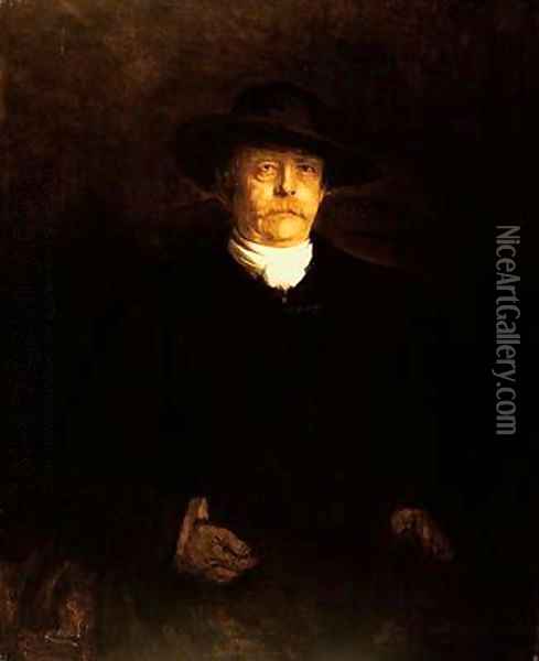 489x600 Portrait Of Otto Von Bismarck Oil Painting Reproduction By Franz - Otto Von Bismarck Painting