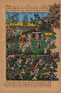 197x300 Persian Ottoman Turkish Style Painting Handmade Miniature Islamic - Ottoman Painting