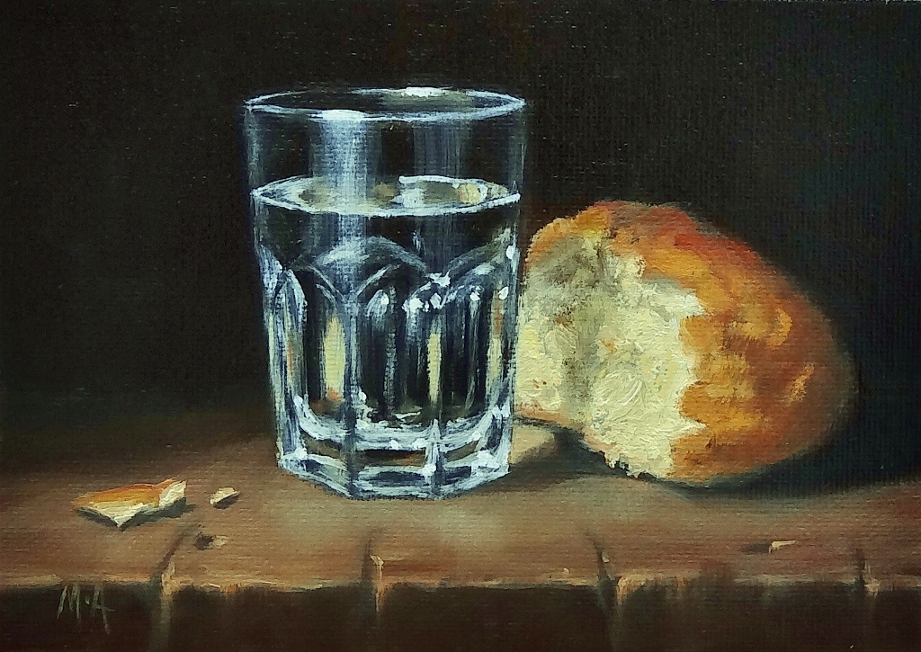 1024x725 Original Oil Paintings By Mary Ashley Old Dutch Masters Style - Our Daily Bread Painting