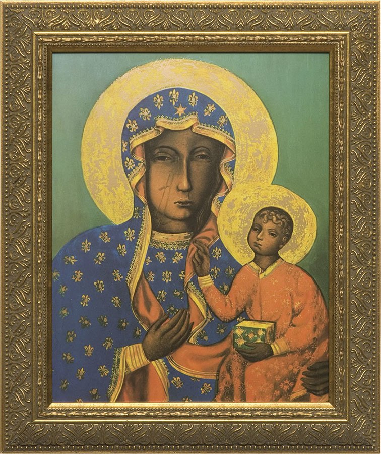 756x900 Our Lady Of Czestochowa Canvas - Our Lady Of Czestochowa Painting
