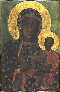 200x305 Black Madonna - Our Lady Of Czestochowa Painting
