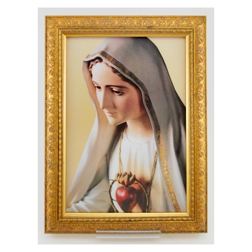 500x500 Our Lady Of Fatima Framed Print The Catholic Company - Our Lady Of Fatima Painting