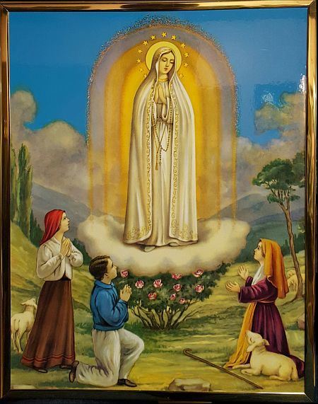 450x571 Our Lady Of Fatima Plaque - Our Lady Of Fatima Painting