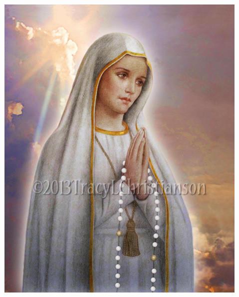 479x594 Our Lady Of Fatima Print - Our Lady Of Fatima Painting