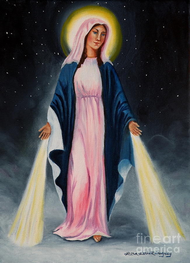 651x900 Our Lady Of Grace Ii Painting By Lora Duguay - Our Lady Of Grace Painting