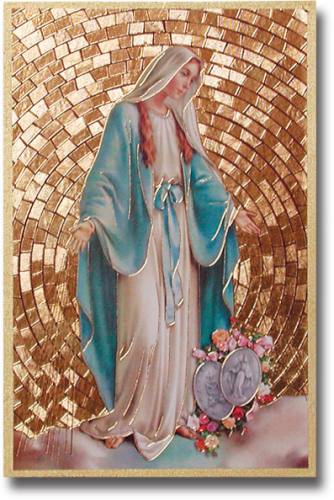 334x500 Plaque Mary Our Lady Grace 4 X 6 Inch Mosaic, Generations - Our Lady Of Grace Painting