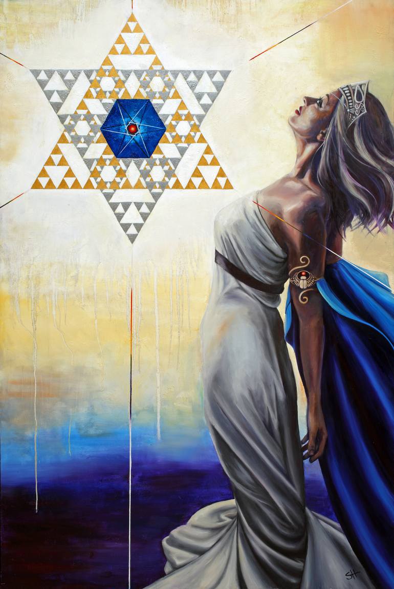 770x1150 Saatchi Art Our Lady Of Grace Painting By Sharon Healy - Our Lady Of Grace Painting