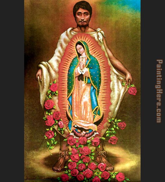 567x627 Unknown Artist Our Lady Of Guadalupe Painting Anysize 50% Off - Our Lady Of Guadalupe Painting